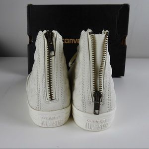 converse leather zipper high tops